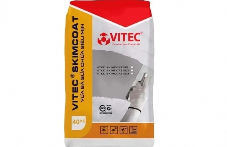 VỮA BẢ SỬA CHỮA SIÊU MỊN VITEC® SKIMCOAT-X01